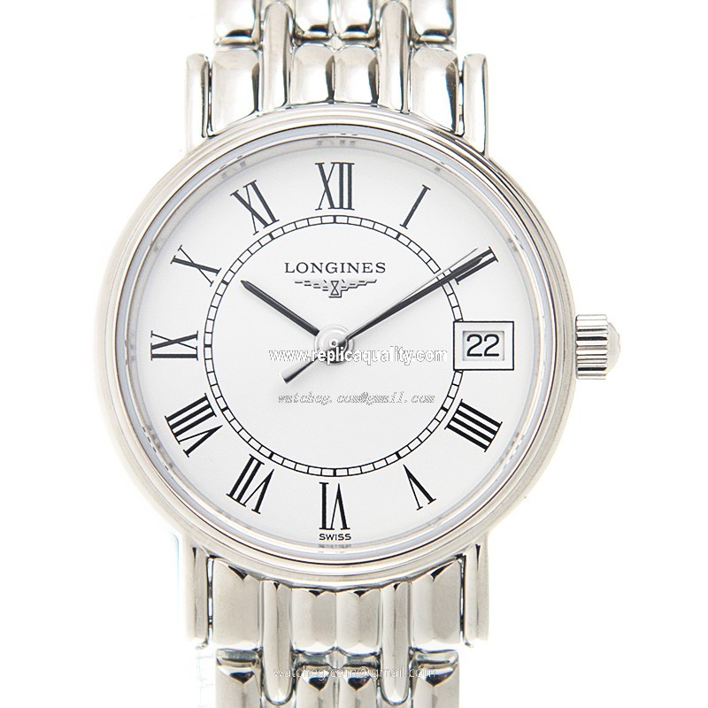 Longines PRESENCE L4.319.4.11.6 Quartz Stainless Steel White