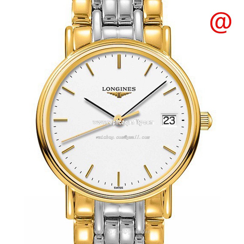Longines PRESENCE L4.320.2.12.7 Quartz 18kt Gold & Steel White
