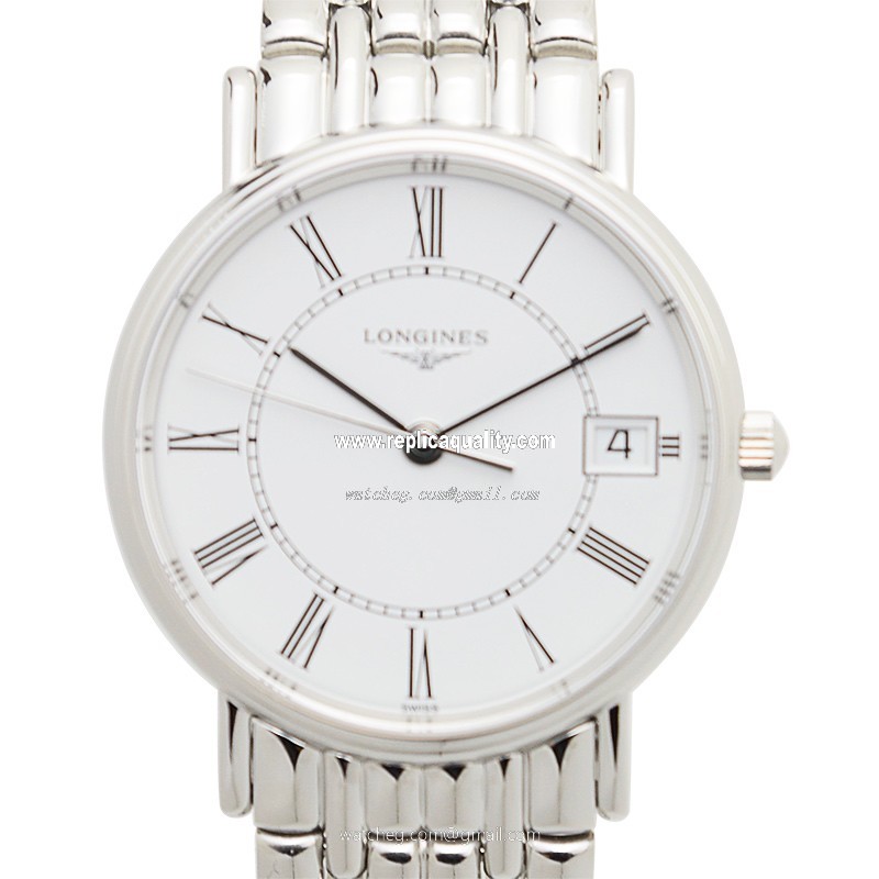 Longines PRESENCE L4.320.4.11.6 Quartz Stainless Steel White