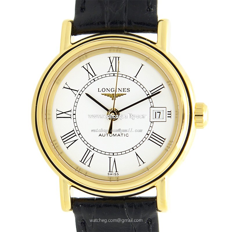 Longines PRESENCE L4.321.2.11.2 Automatic Gold-Plated & Stainless Steel White
