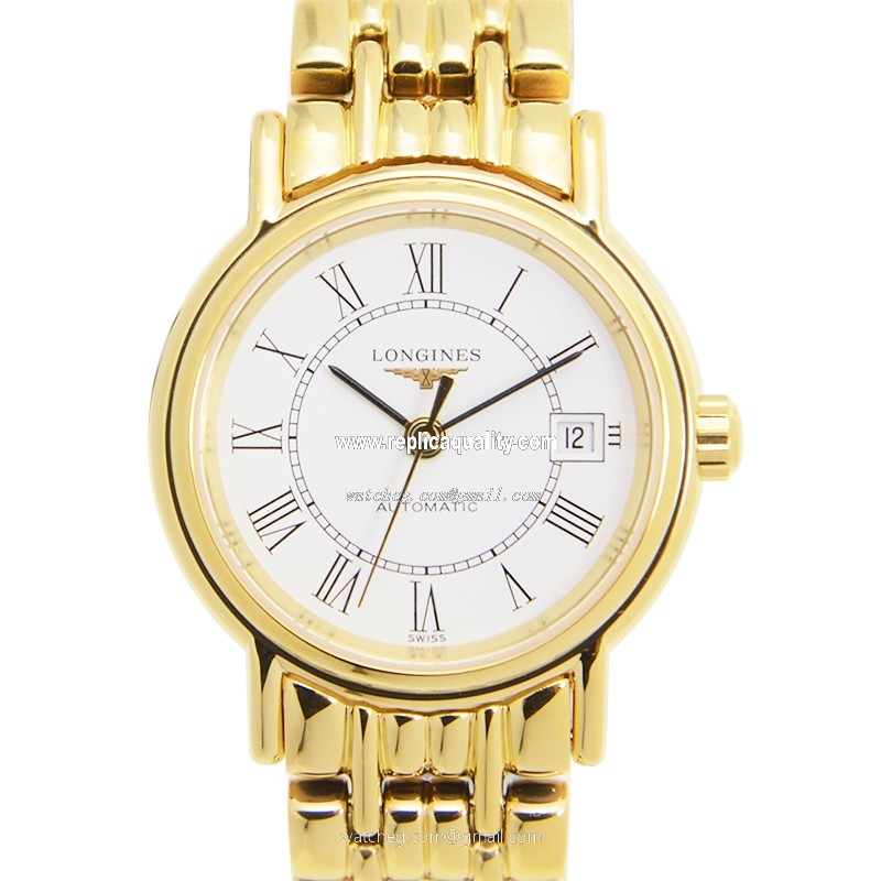 Longines PRESENCE L4.321.2.11.8 Automatic PVD Gold White