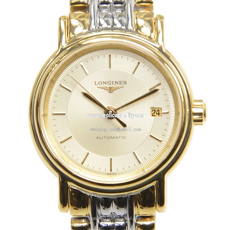 Longines PRESENCE L4.321.2.42.7 Automatic PVD Gold Silver