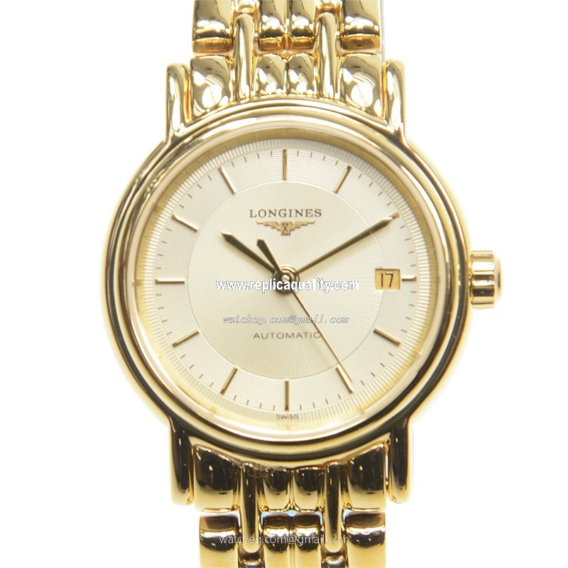 Longines PRESENCE L4.321.2.42.8 Automatic PVD Gold Silver
