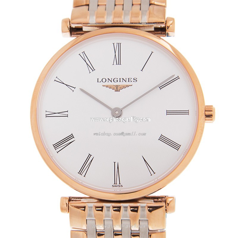 Longines LA GRANDE L4.512.1.91.7 Quartz 18kt Rose Gold & Steel White