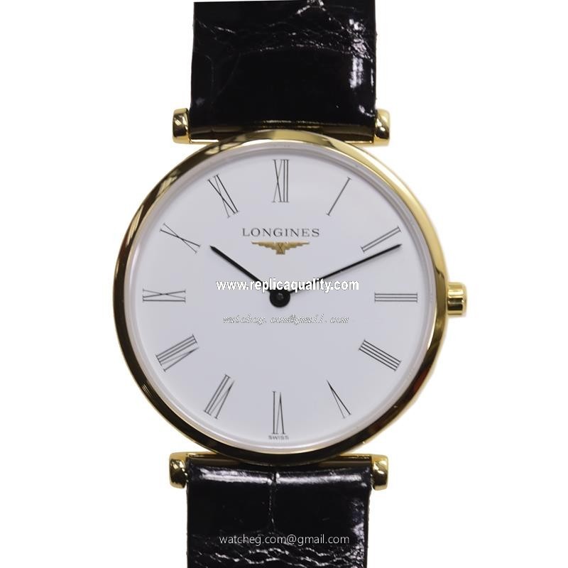 Longines LA GRANDE L4.512.2.11.2 Quartz PVD Gold White