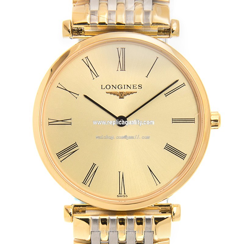 Longines LA GRANDE L4.512.2.31.7 Quartz 18kt Gold & Steel Beige