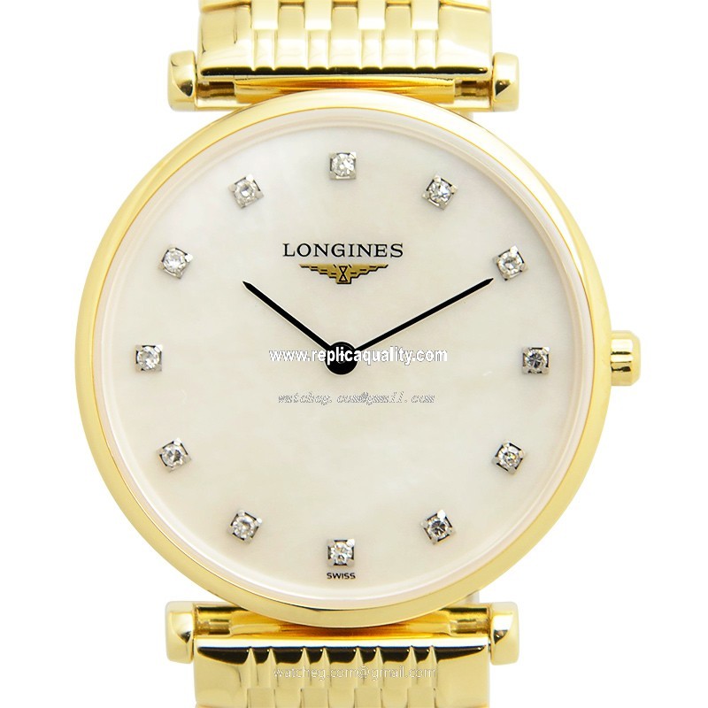 Longines LA GRANDE L4.512.2.87.8 Quartz Gold-Plated & Stainless Steel White
