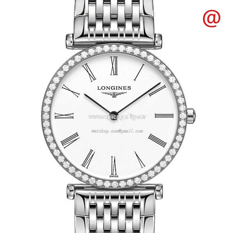 Longines LA GRANDE L4.513.0.11.6 Quartz Stainless Steel & Diamonds White