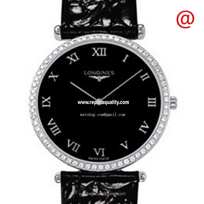 Longines LA GRANDE L4.741.0.51.2 Quartz Stainless Steel & Diamonds Black