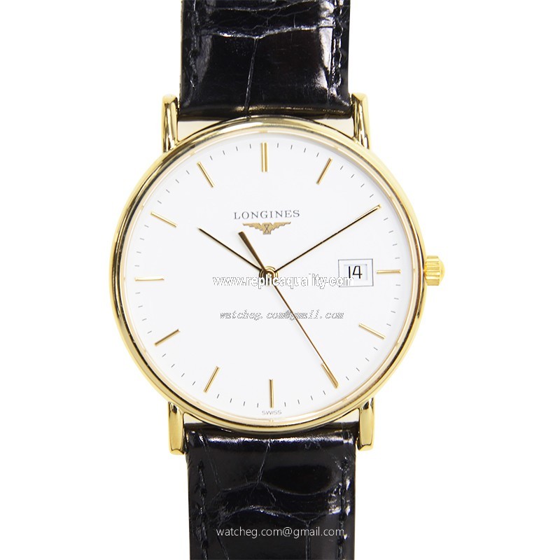 Longines LA GRANDE L4.743.6.12.0 Quartz 18kt Yellow Gold White