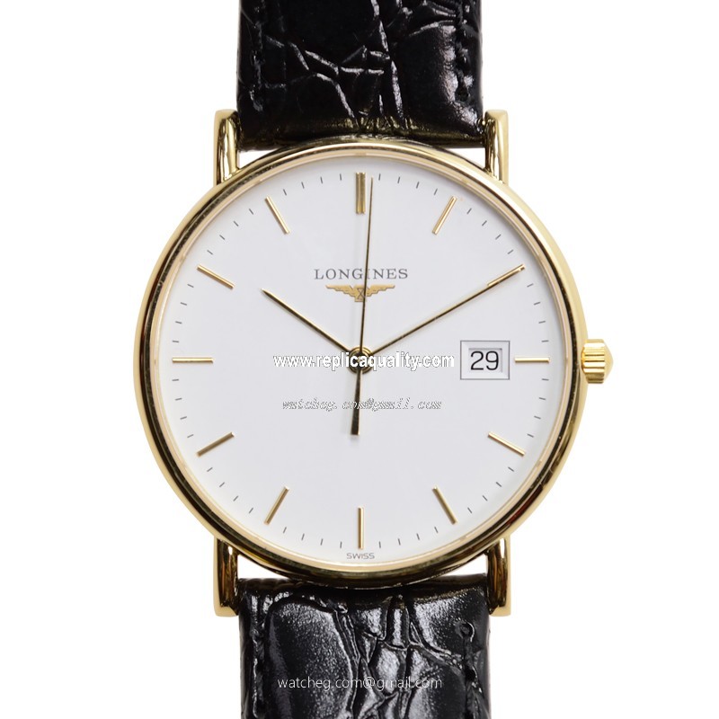 Longines LA GRANDE L4.743.6.12.2 Quartz 18kt Yellow Gold White