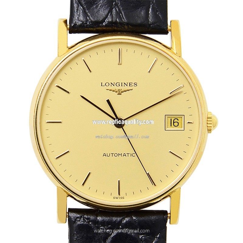 Longines PRESENCE L4.744.6.32.2 Automatic 18kt Yellow Gold Gold