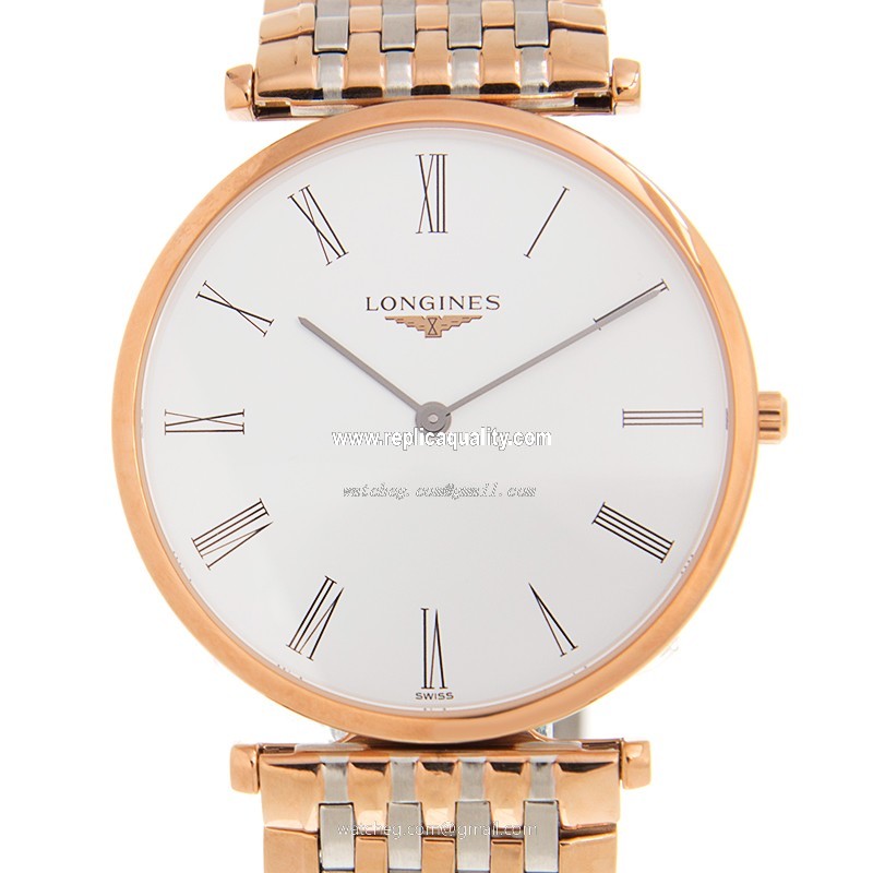 Longines LA GRANDE L4.755.1.91.7 Quartz 18kt Rose Gold & Steel White