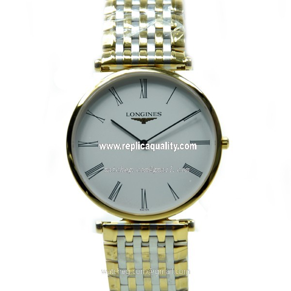 Longines LA GRANDE L4.766.2.11.7 Quartz PVD Gold White