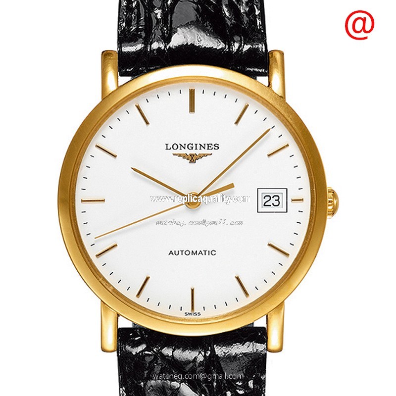 Longines PRESENCE L4.778.6.12.0 Automatic 18kt Yellow Gold White