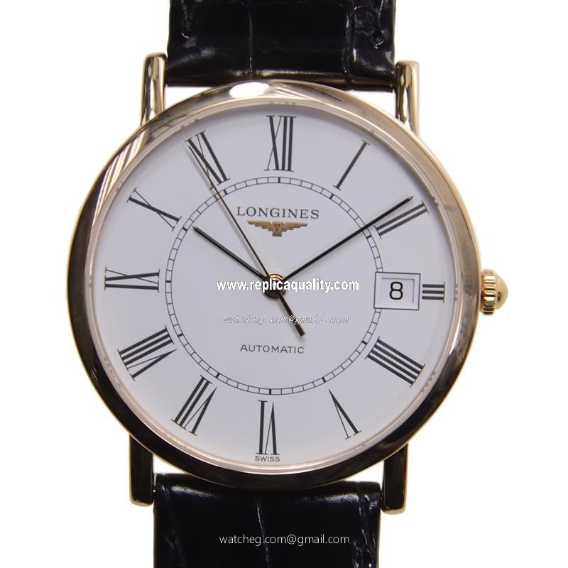 Longines PRESENCE L4.778.8.11.0 Automatic 18kt Rose Gold White