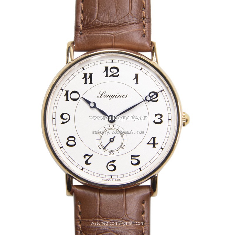 Longines HERITAGE CLASSIC L4.785.8.73.2 Automatic 18kt Rose Gold White
