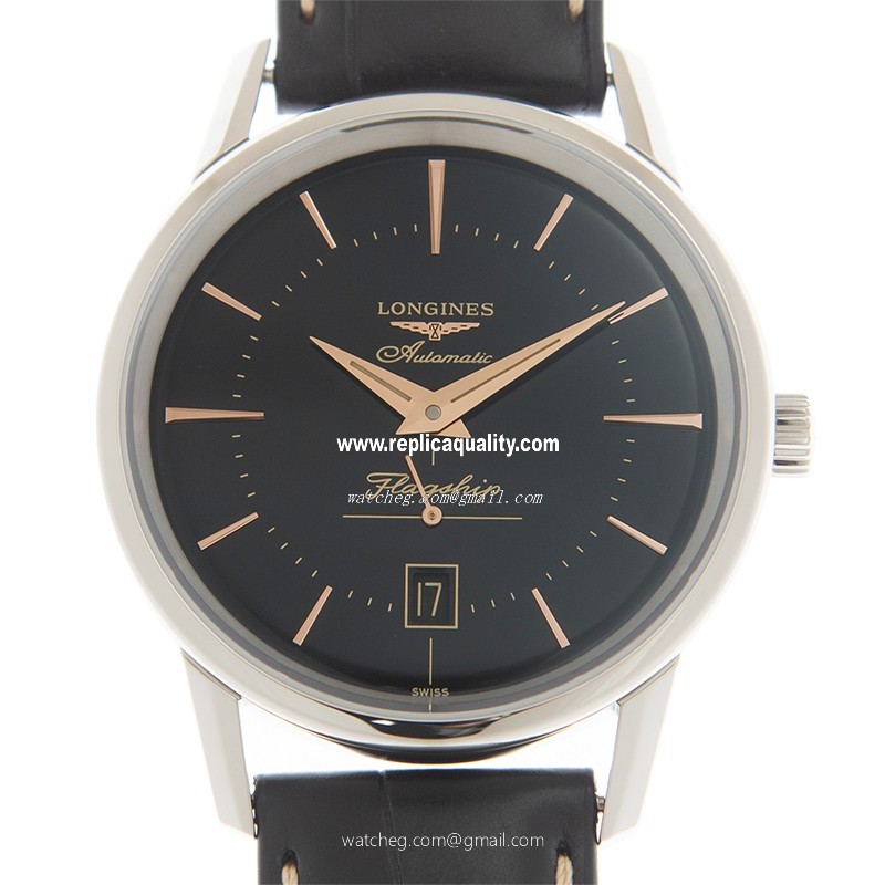 Longines HERITAGE L4.795.4.58.0 Automatic Stainless Steel Black