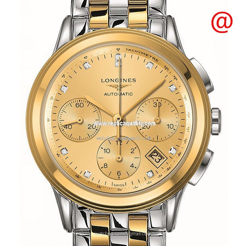 Longines FLAGSHIP L4.803.3.37.7 Automatic 18kt Gold & Steel Gold