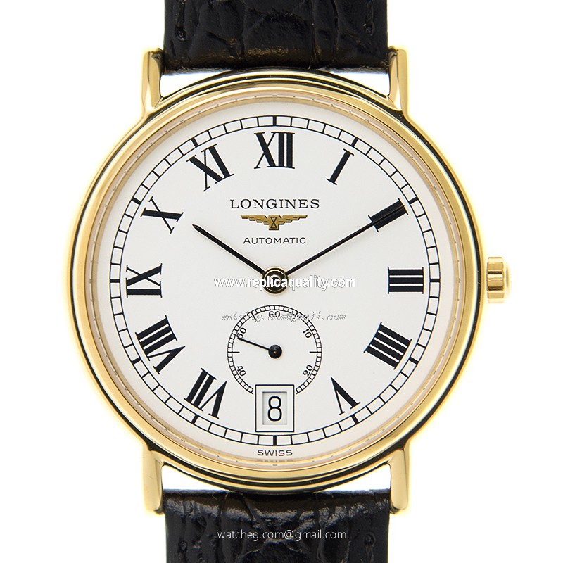 Longines PRESENCE L4.804.2.11.2 Automatic Gold-Plated & Stainless Steel White
