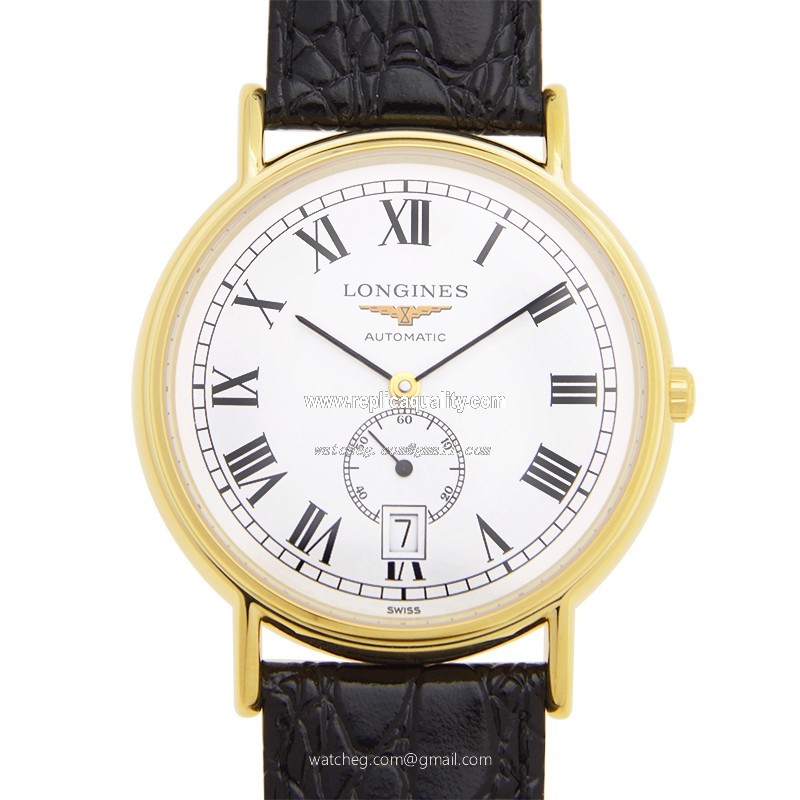 Longines PRESENCE L4.805.2.11.2 Automatic PVD Gold White