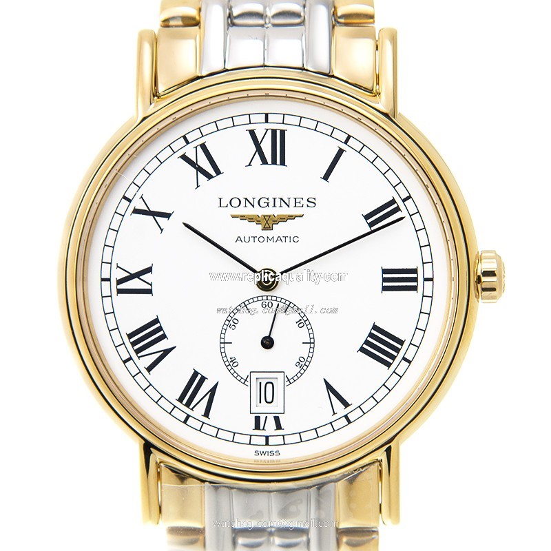 Longines PRESENCE L4.805.2.11.7 Automatic Gold-Plated & Stainless Steel White