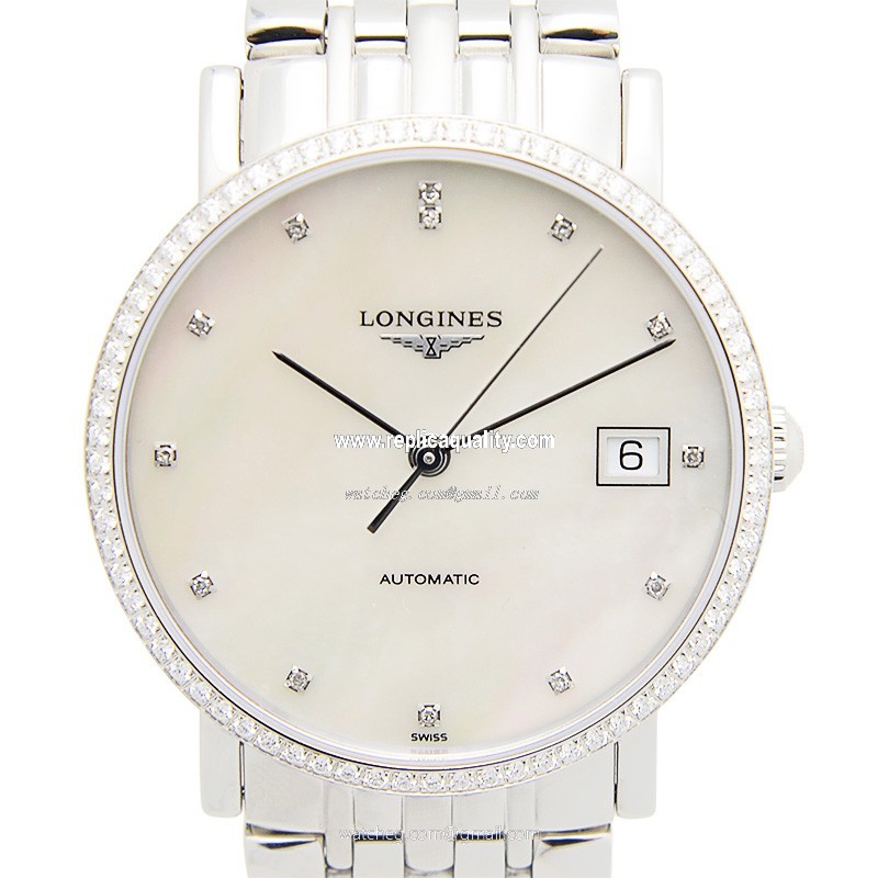 Longines ELEGANT L4.809.0.87.6 Automatic Stainless Steel & Diamonds White