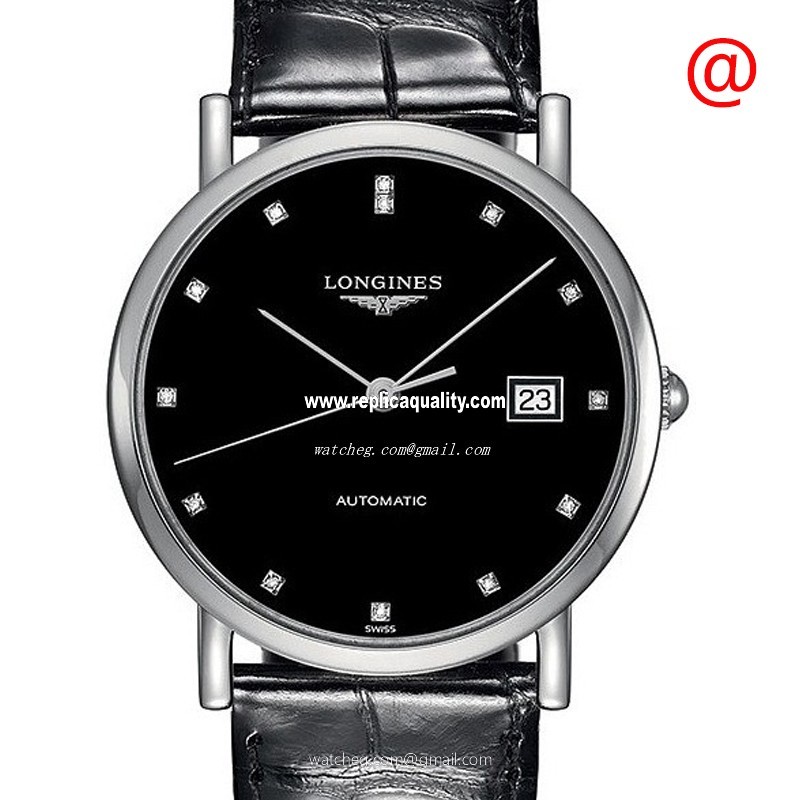 Longines ELEGANT L4.809.4.57.2 Automatic Stainless Steel Black