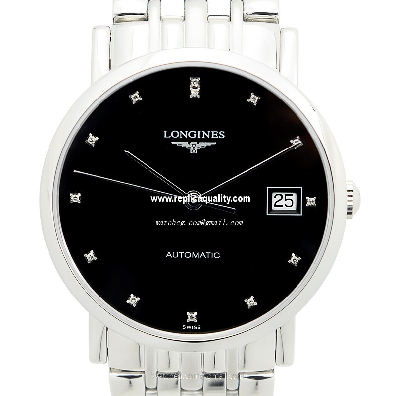 Longines ELEGANT L4.809.4.57.6 Automatic Stainless Steel Black