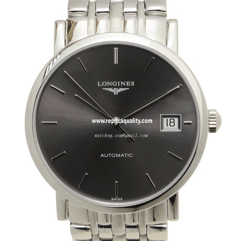 Longines ELEGANT L4.809.4.72.6 Automatic Stainless Steel Dark grey