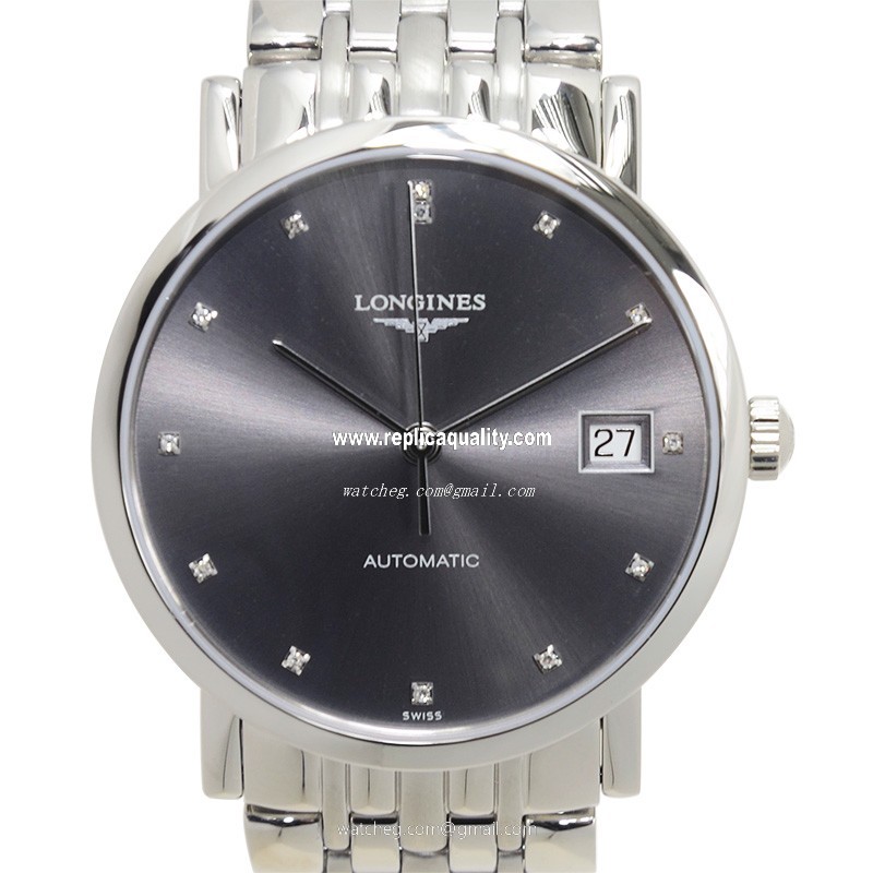 Longines ELEGANT L4.809.4.78.6 Automatic Stainless Steel Dark Grey