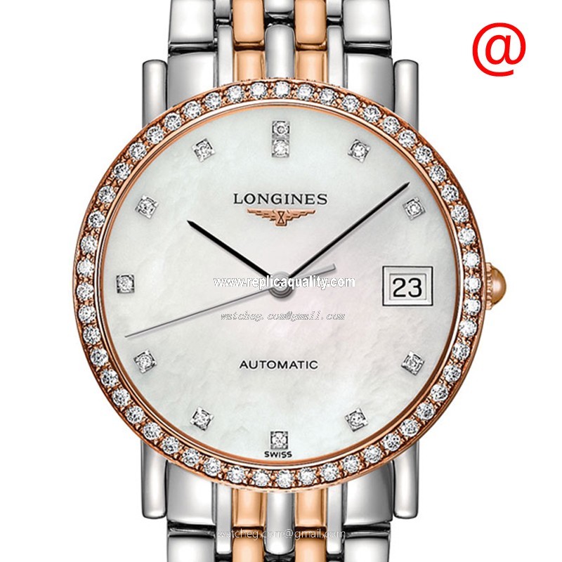 Longines ELEGANT L4.809.5.88.7 Automatic 18kt Rose Magic & Diamond White