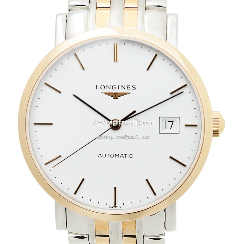 Longines ELEGANT L4.810.5.12.7 Automatic 18kt Rose Gold & Steel White