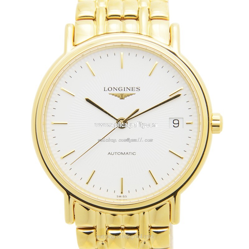 Longines PRESENCE L4.821.2.18.8 Automatic PVD Gold White
