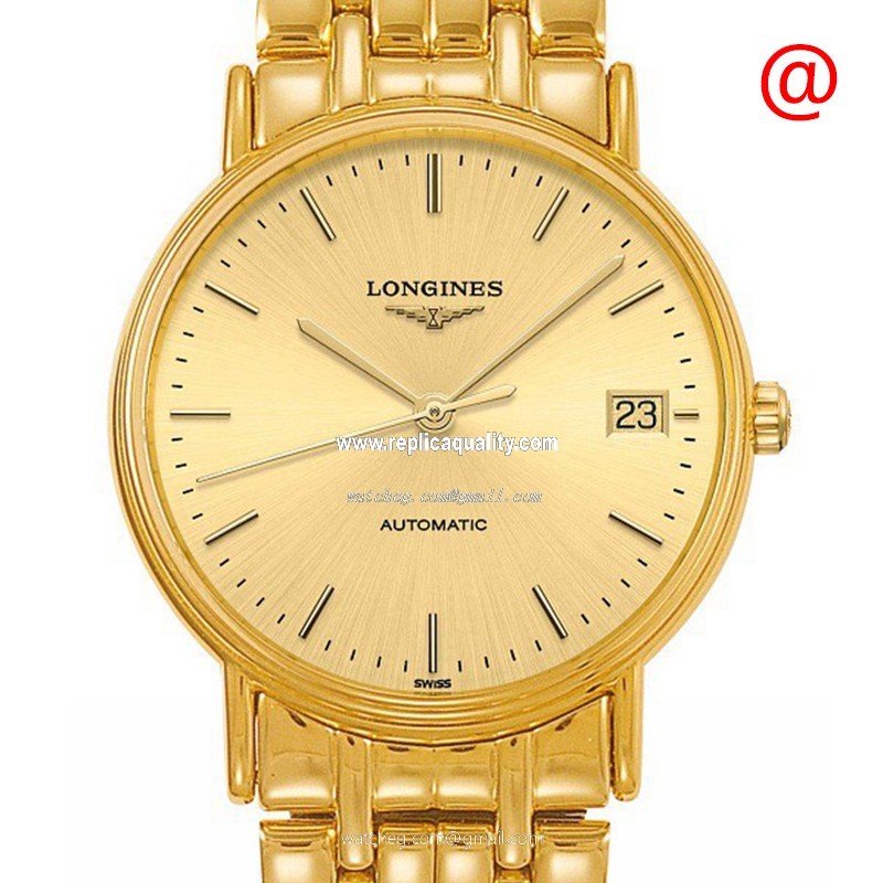 Longines PRESENCE L4.821.2.32.8 Automatic PVD Gold Gold