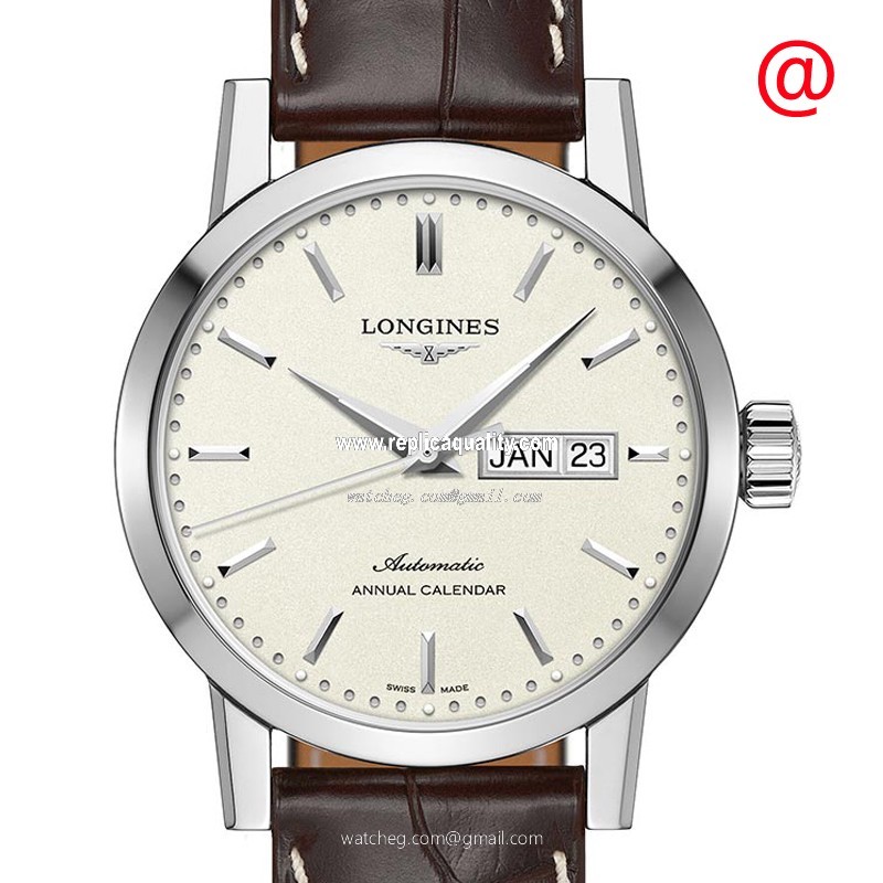 Longines 1832 L4.827.4.92.2 Automatic Stainless Steel Beige