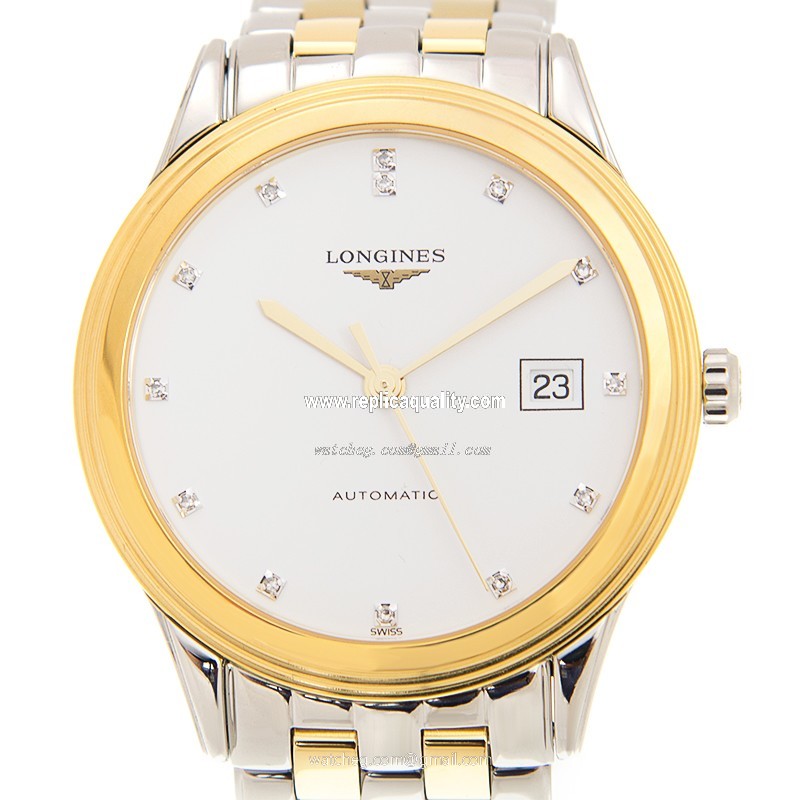 Longines FLAGSHIP L4.874.3.27.7 Automatic Gold-Plated & Stainless Steel White