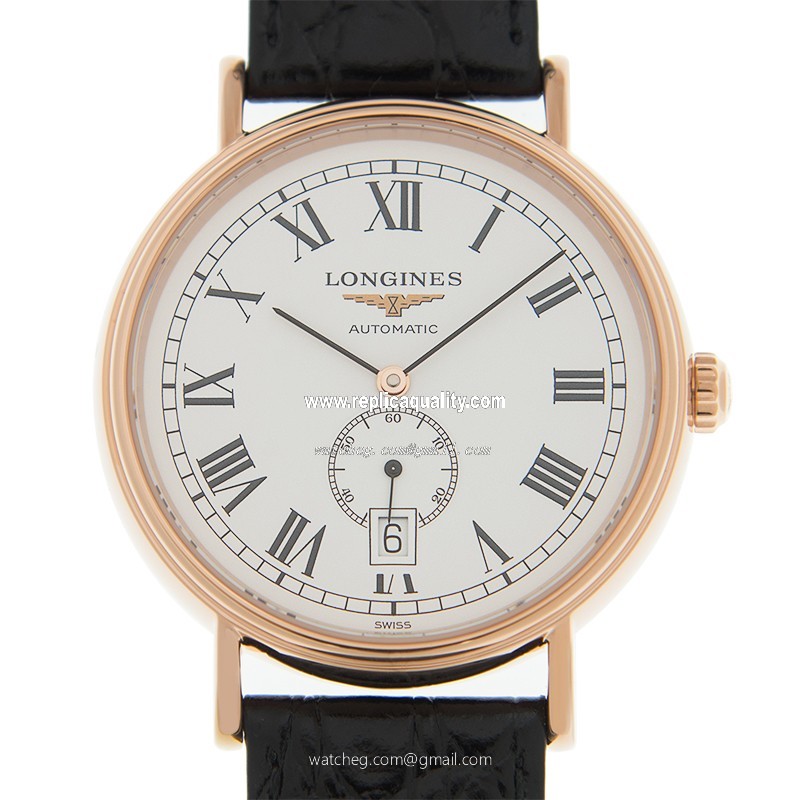 Longines PRESENCE L4.905.1.11.2 Automatic Gold-Plated & Stainless Steel White