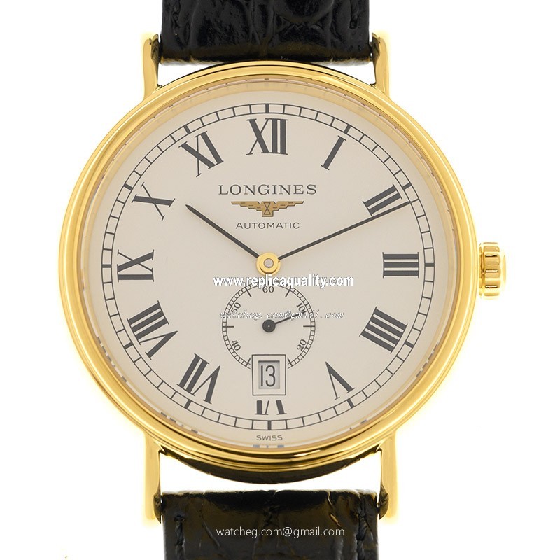 Longines PRESENCE L4.905.2.11.2 Automatic Gold-Plated & Stainless Steel White