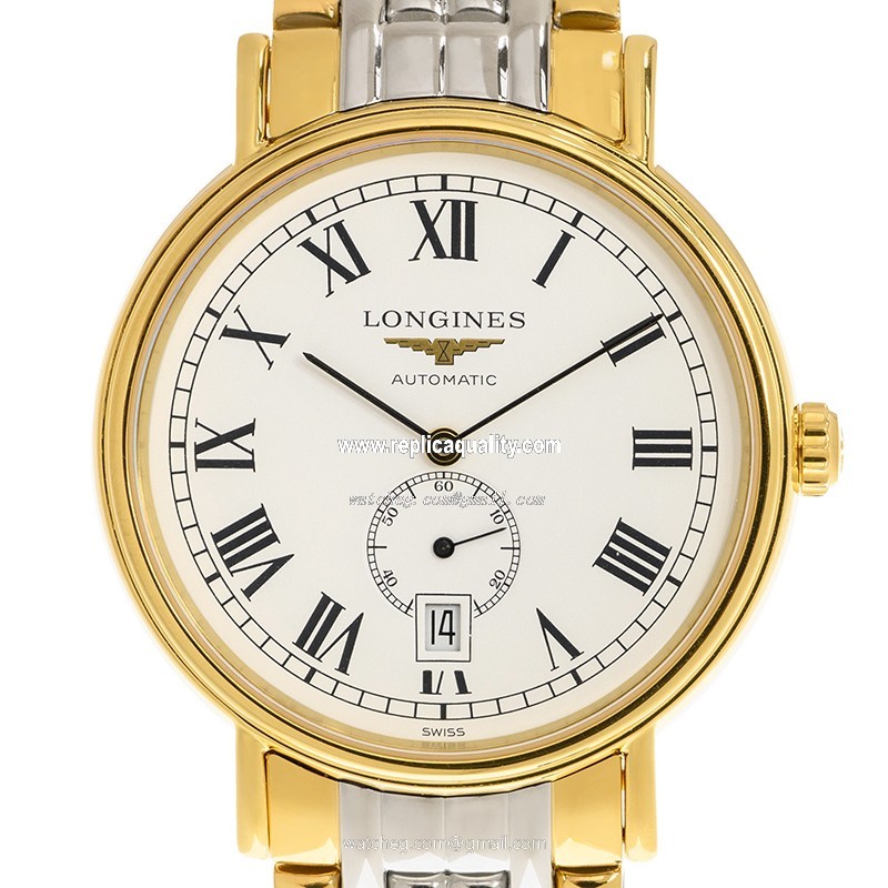 Longines PRESENCE L4.905.2.11.7 Automatic Gold-Plated & Stainless Steel White
