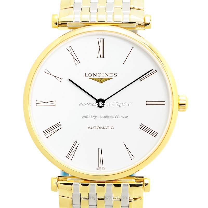 Longines LA GRANDE L4.908.2.11.7 Automatic Gold-Plated & Stainless Steel White