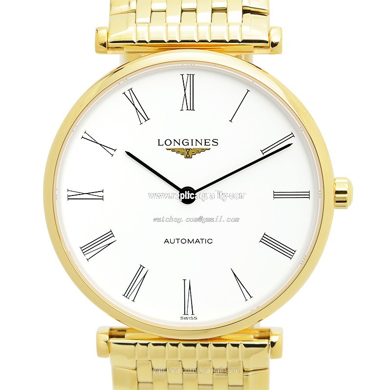 Longines LA GRANDE L4.908.2.11.8 Automatic Gold-Plated & Stainless Steel White