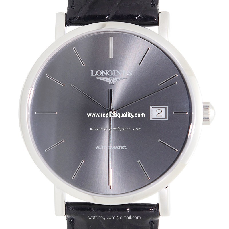 Longines ELEGANT L4.910.4.72.2 Automatic Stainless Steel Dark grey