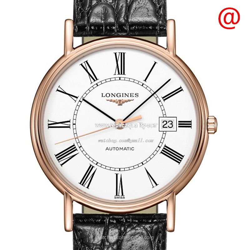 Longines PRESENCE L4.921.1.11.2 Automatic PVD Gold White