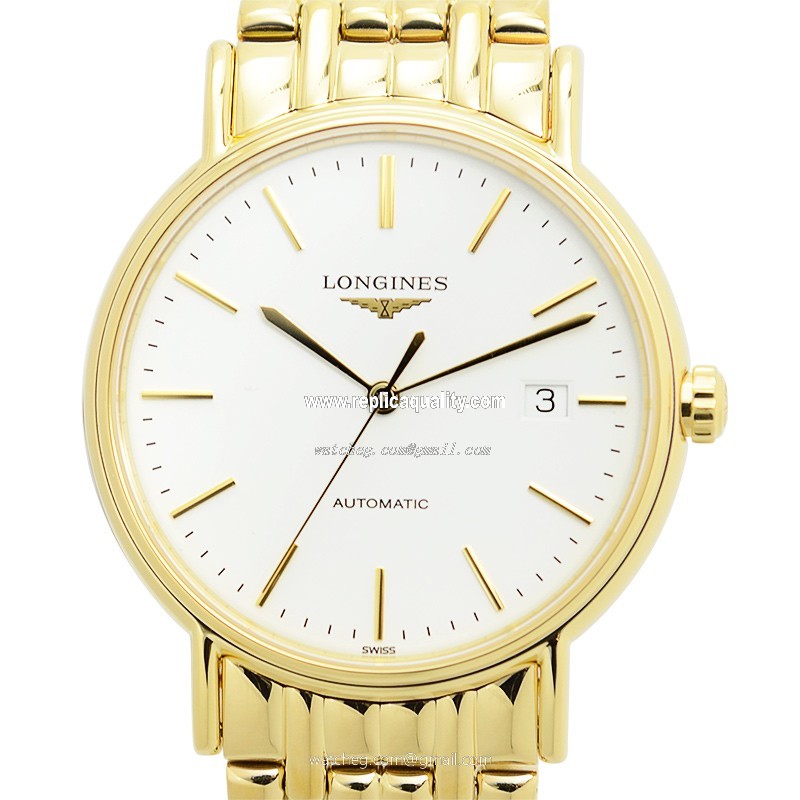 Longines PRESENCE L4.921.2.12.8 Automatic Gold-Plated & Stainless Steel White