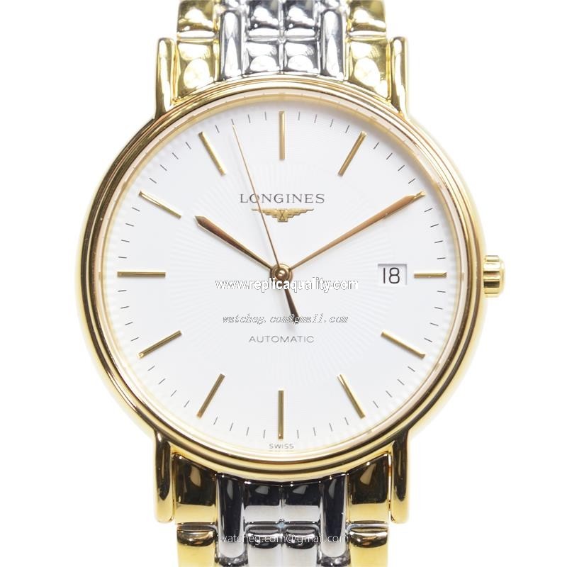 Longines PRESENCE L4.921.2.18.7 Automatic PVD Gold White