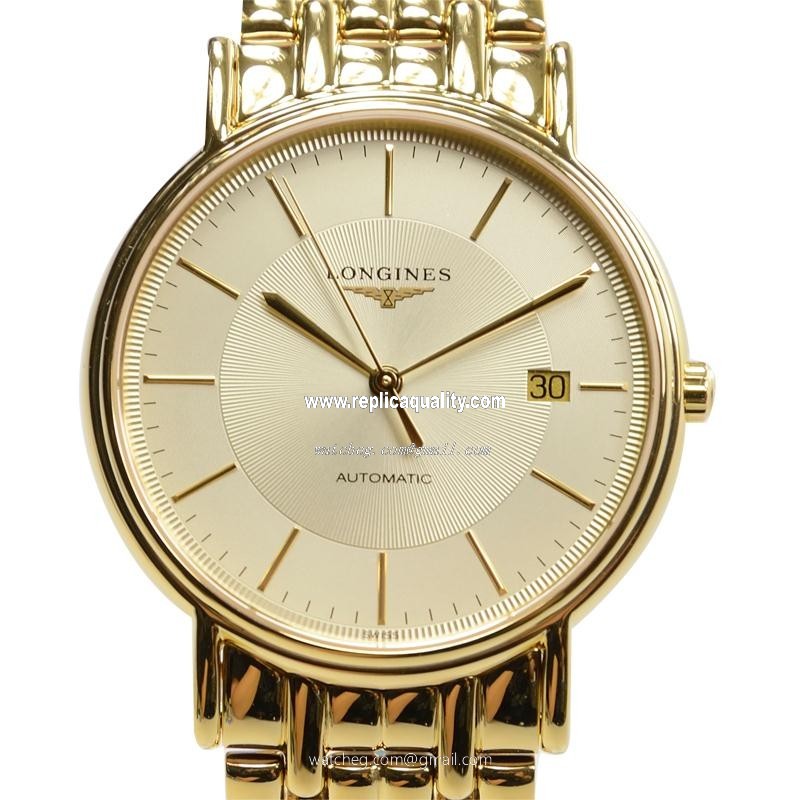 Longines PRESENCE L4.921.2.42.8 Automatic PVD Gold Gold