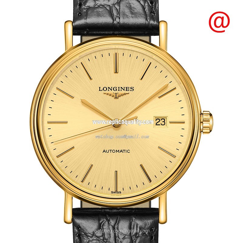 Longines PRESENCE L4.922.2.32.2 Automatic PVD Gold Gold