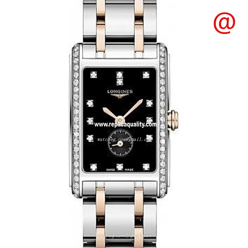 Longines DOLCE VITA L5.255.5.59.7 Quartz Stainless Steel & Diamonds Black
