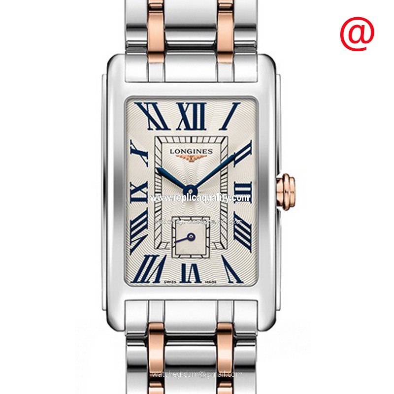 Longines DOLCE VITA L5.255.5.71.7 Quartz 18kt Rose Gold & Steel Silver